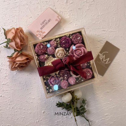 Petal Box hand-poured scented candle by MINZAY - view 1 of 2